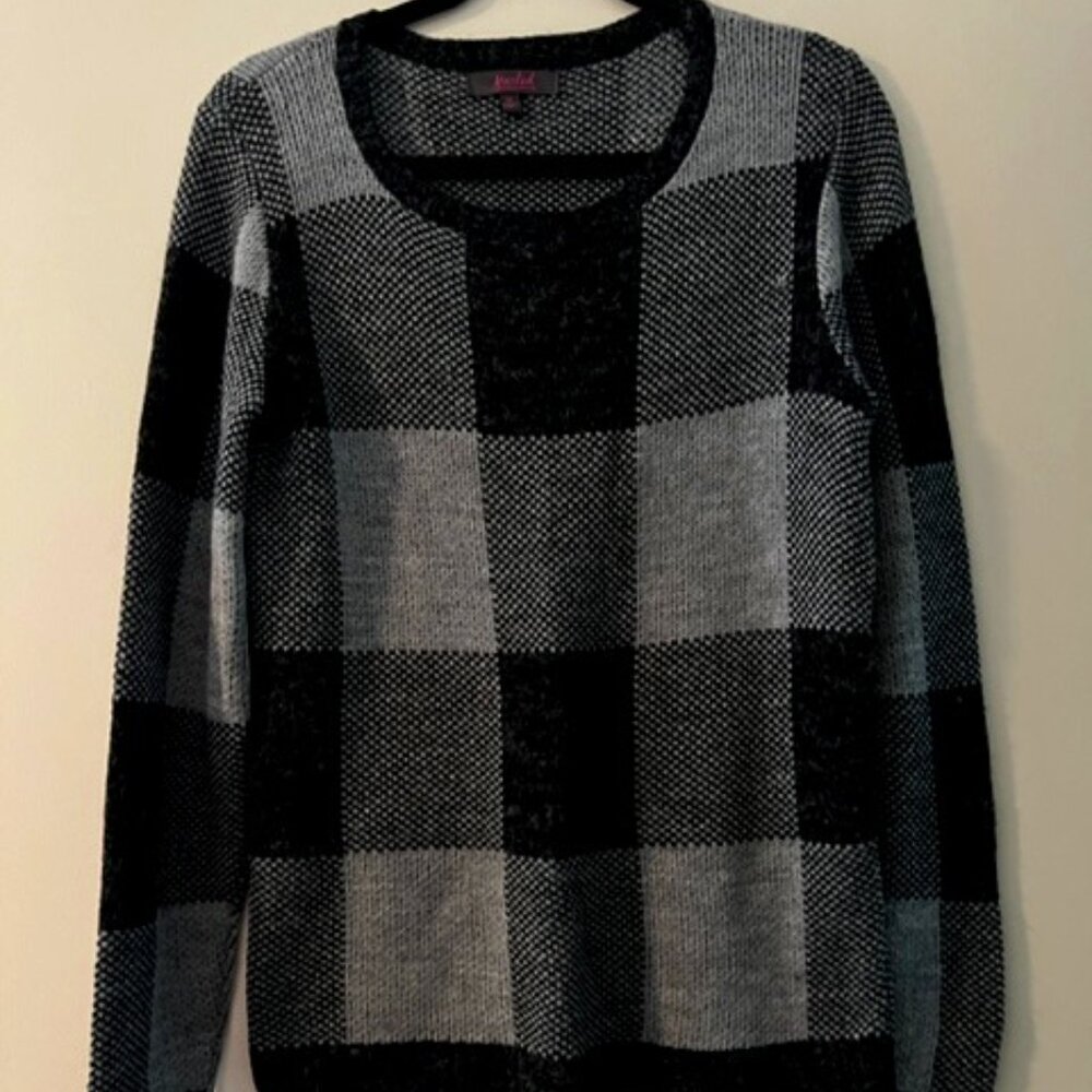 Marled Black and Grey Sweater